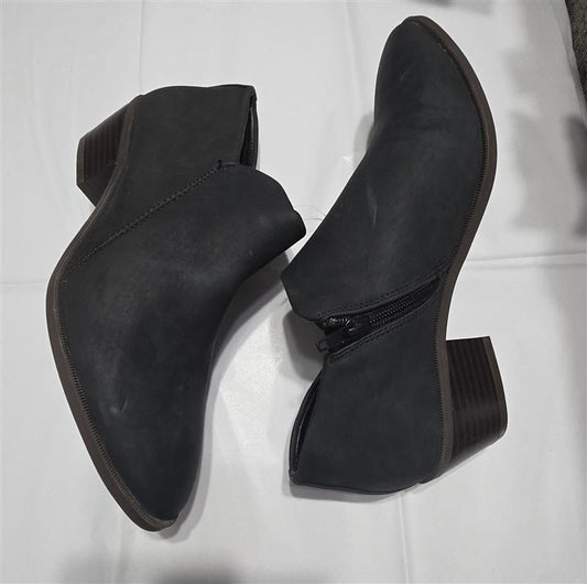 NWOTD Market Spruce 8 Charcoal zip Ankle Booties Boots 134070