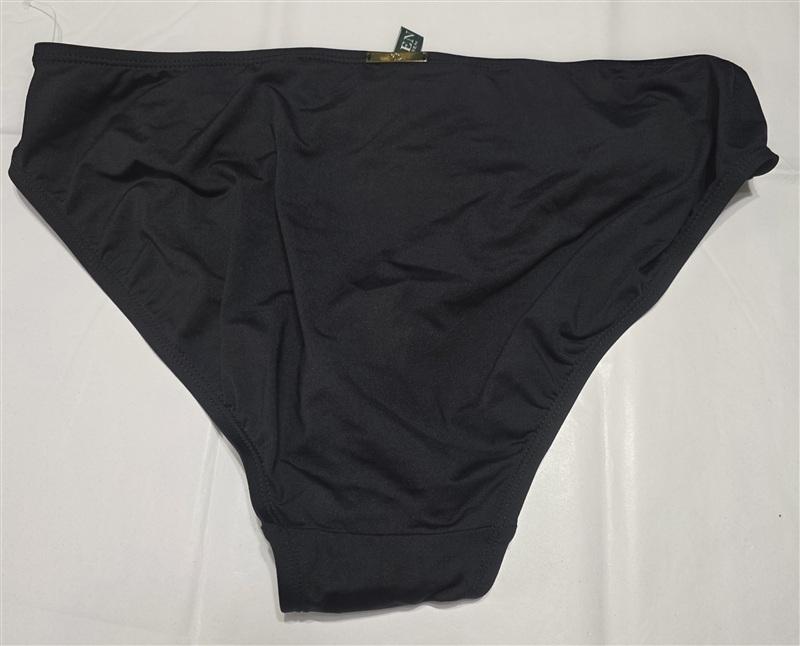 NWOT Ralph Lauren Beach Club SZ 14 Black Low-Rise Bikini Swim Bottoms 134095