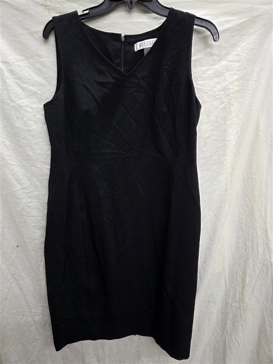 NWOT Le Suit 4 V Neck Sleeveless Midi Tank Dress Black 134105