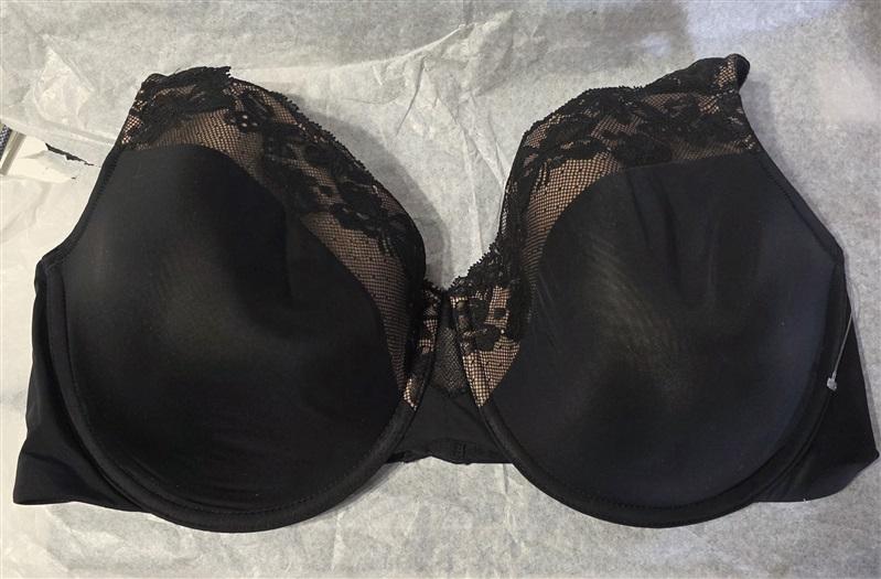 NWt Olga 40D Cloud 9 Lace Underwire Contour Bra GF7961A Black 134110