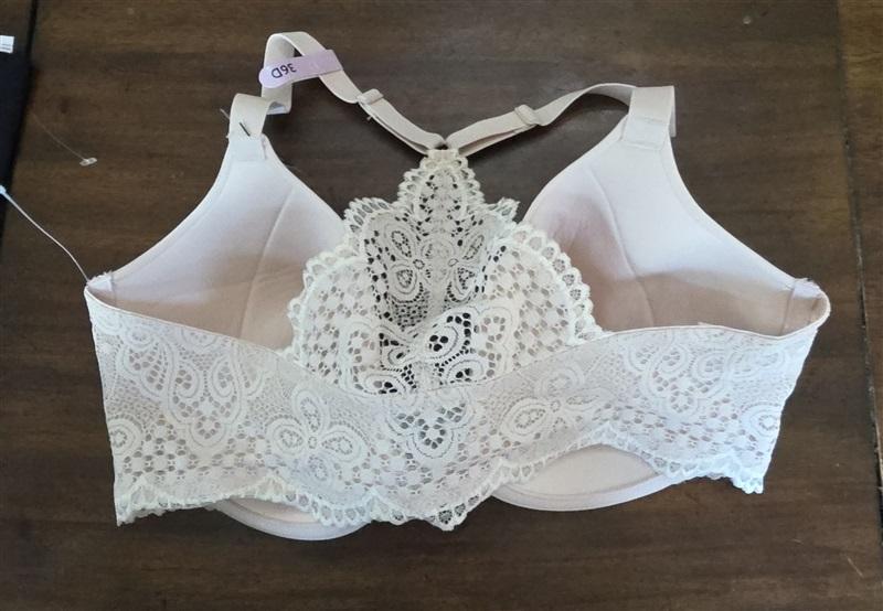 NWT Maidenform 36D Pure Genius Extra Coverage Racer-Back Bra 7112 Beige 134111