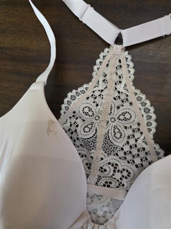 NWT Maidenform 36D Pure Genius Extra Coverage Racer-Back Bra 7112 Beige 134111