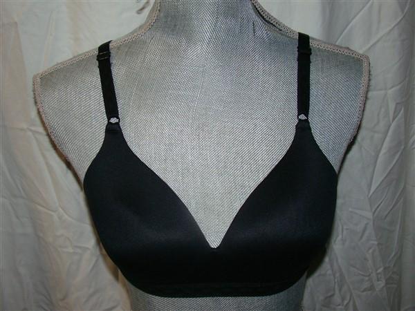 NWT Warner's Bra 38B Cloud 9 Full-Coverage Wire-Free Contour 1269 Black 134119