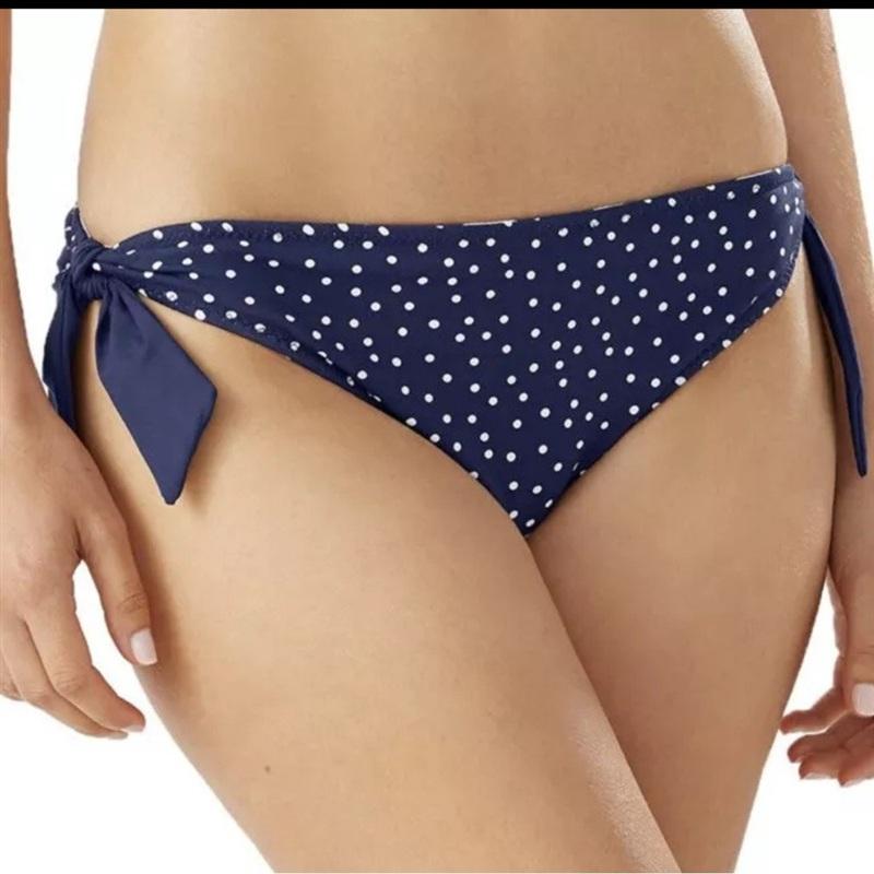 NWT Tommy Bahama Sea Swell S Reversible Stripe Polka Dot Bikini Bottom 134124