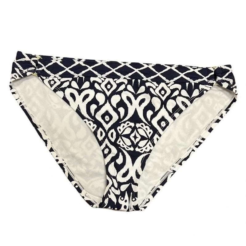 NWT Tommy Bahama M Ikat Diamond Hipster Bikini Swim Bottom Blue White 134125