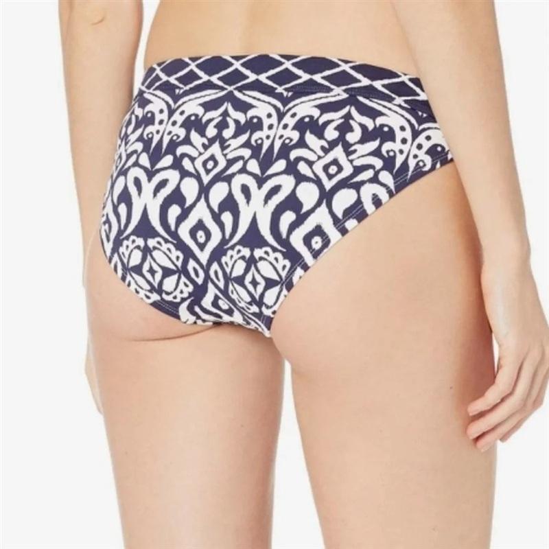 NWT Tommy Bahama M Ikat Diamond Hipster Bikini Swim Bottom Blue White 134125