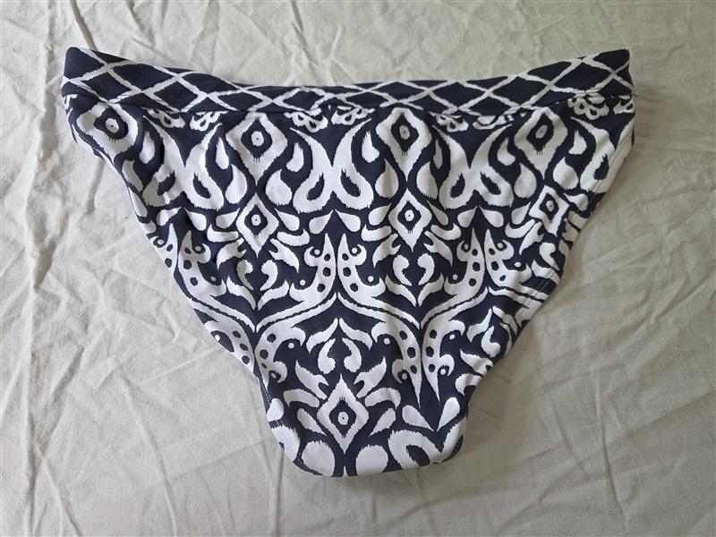 NWT Tommy Bahama M Ikat Diamond Hipster Bikini Swim Bottom Blue White 134125