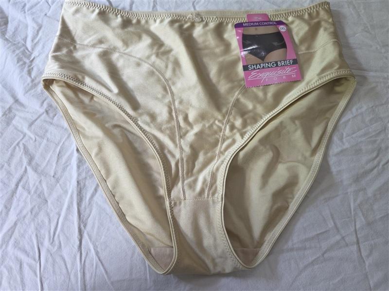 NWT Exquisite Form 3XL Shaping Brief Medium Control Panty Underwear 134128