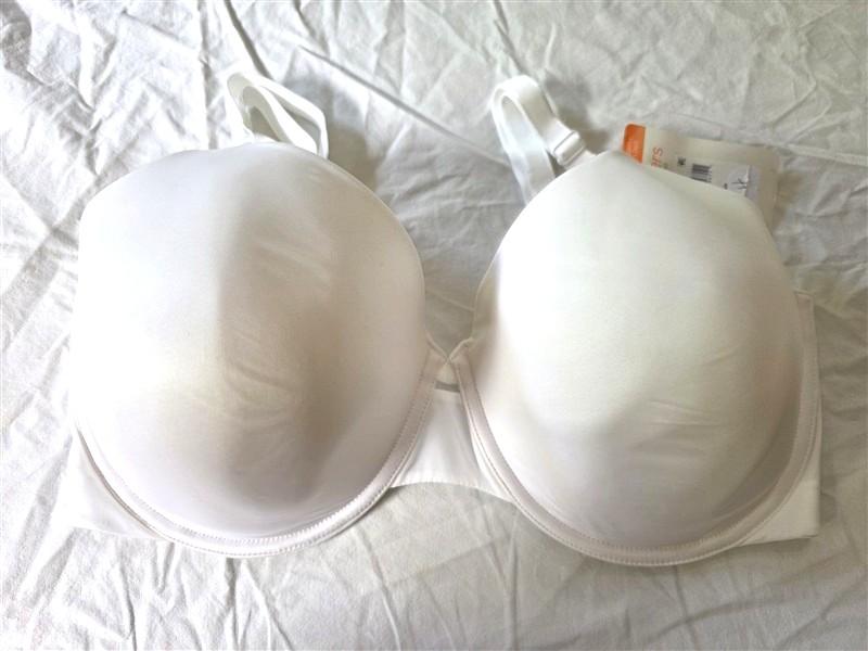 NWT Warners 38DD Super Naturally You T-Shirt Bra RA2141A White 134130