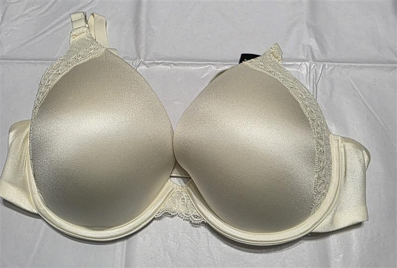 NWT Maidenform 36C Natural Boost Bra 9428 IVORY Push up 134132