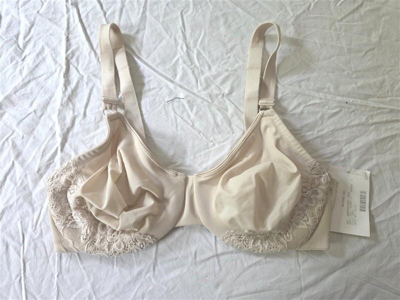 NWPT Olga Bra 38D Luxury Lift Full Figure Underwire Bra 5001 Beige 134139
