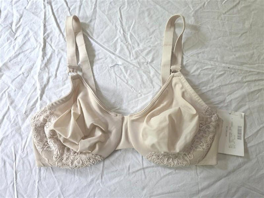 NWPT Olga Bra 38D Luxury Lift Full Figure Underwire Bra 5001 Beige 134139