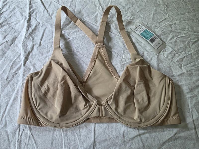 NWT Natori 32C Full-Fig Smoothing Front-Close Underwire Bra 738271 Beige 134144