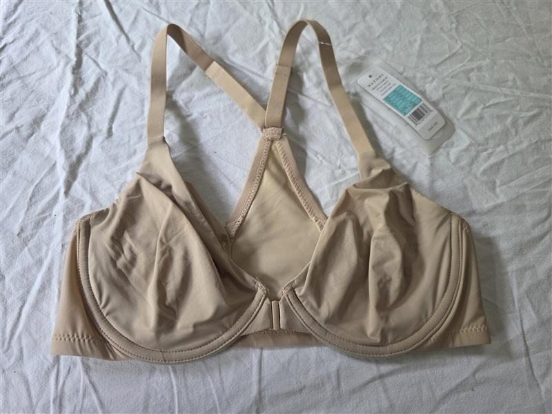 NWT Natori 32C Full-Fig Smoothing Front-Close Underwire Bra 738271 Beige 134144