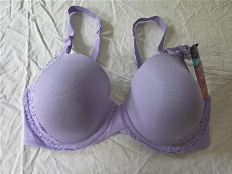 NWOT Maidenform 36D 1 Fabulous Fit 2.0 Demi Underwire Bra Purple 7543 134147