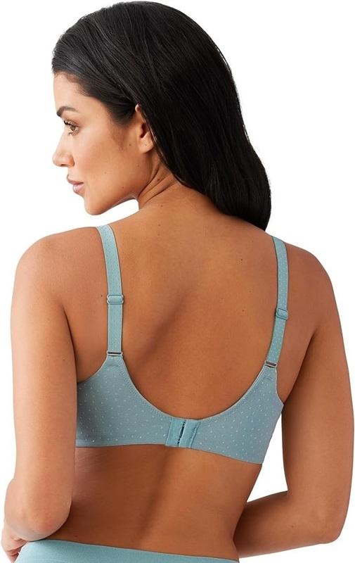 NWT Wacoal 34D Back Appeal Wirefree Contour Bra 856303 Blue 134160