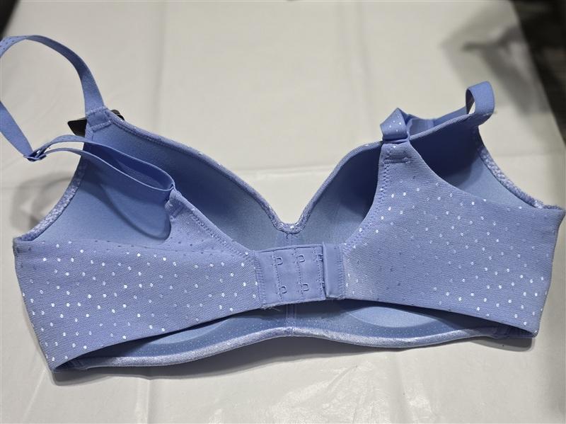 NWT Wacoal 34D Back Appeal Wirefree Contour Bra 856303 Blue 134160