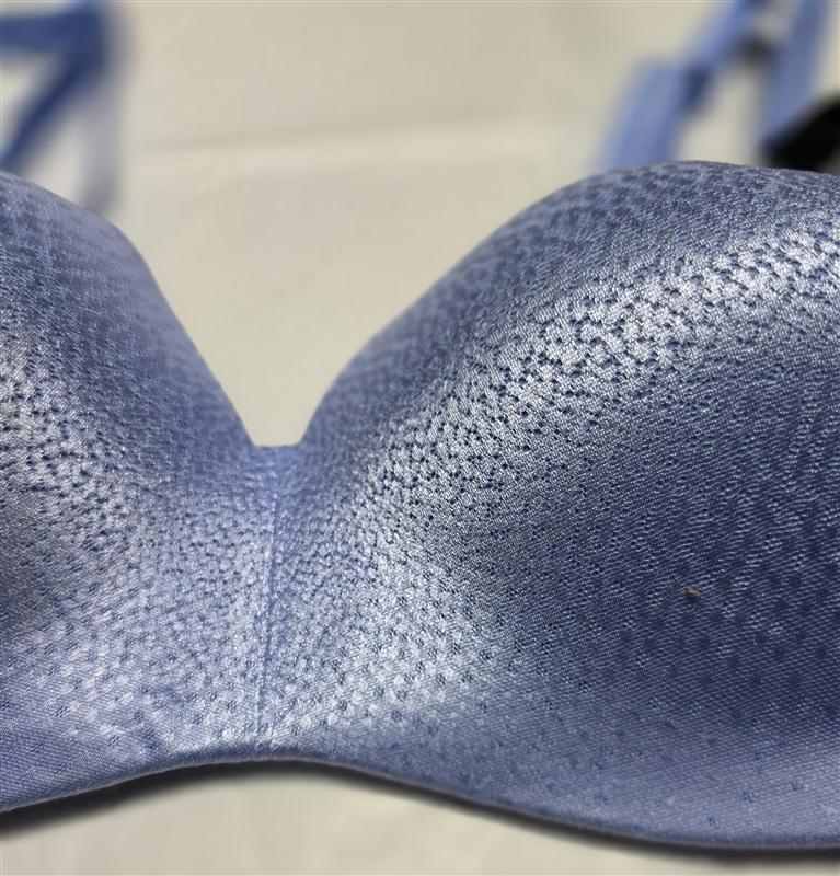 NWT Wacoal 34D Back Appeal Wirefree Contour Bra 856303 Blue 134160