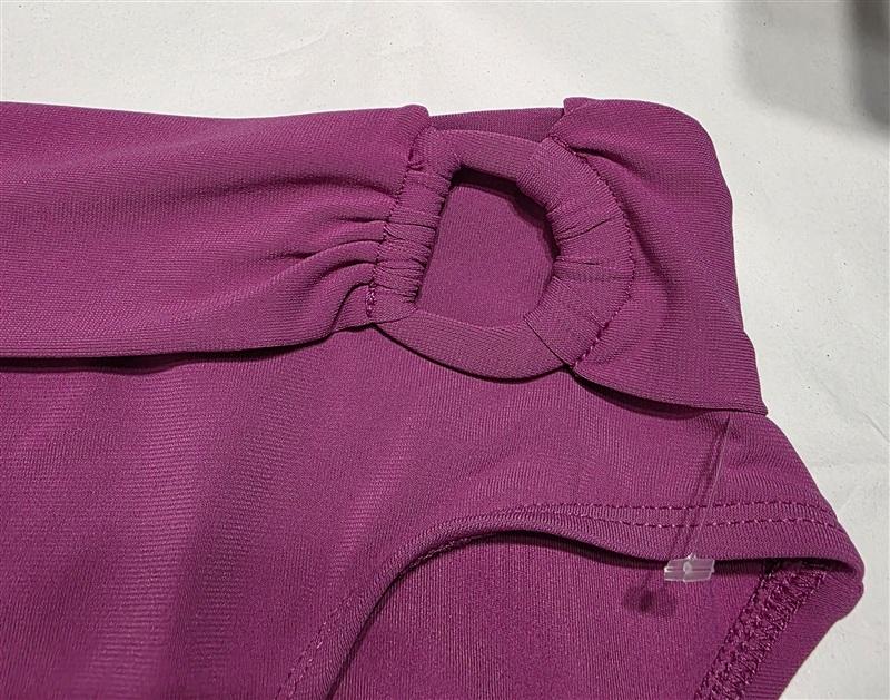 NWOT Robin Piccone Kate XS High Waist Bikini Bottoms Orchid Pink 134194