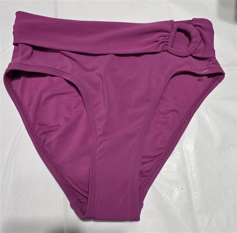 NWOT Robin Piccone Kate XS High Waist Bikini Bottoms Orchid Pink 134194