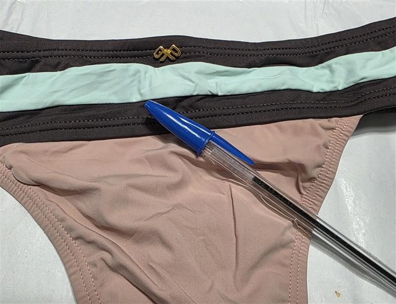 NWOT Pilyq PQ Riviera SM Colorblock Cut-Out Teeny Bikini Swim bottom 134196
