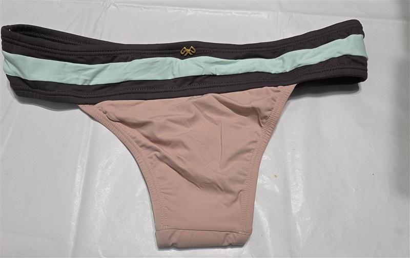 NWOT Pilyq PQ Riviera SM Colorblock Cut-Out Teeny Bikini Swim bottom 134196