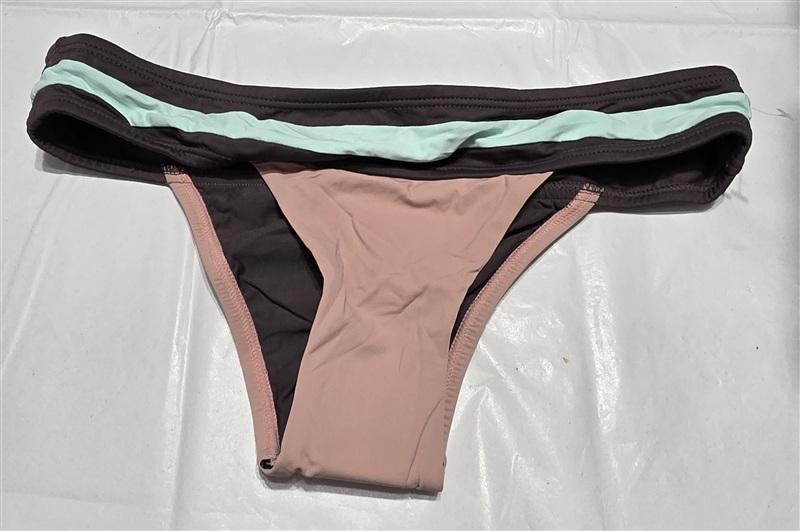 NWOT Pilyq PQ Riviera SM Colorblock Cut-Out Teeny Bikini Swim bottom 134196