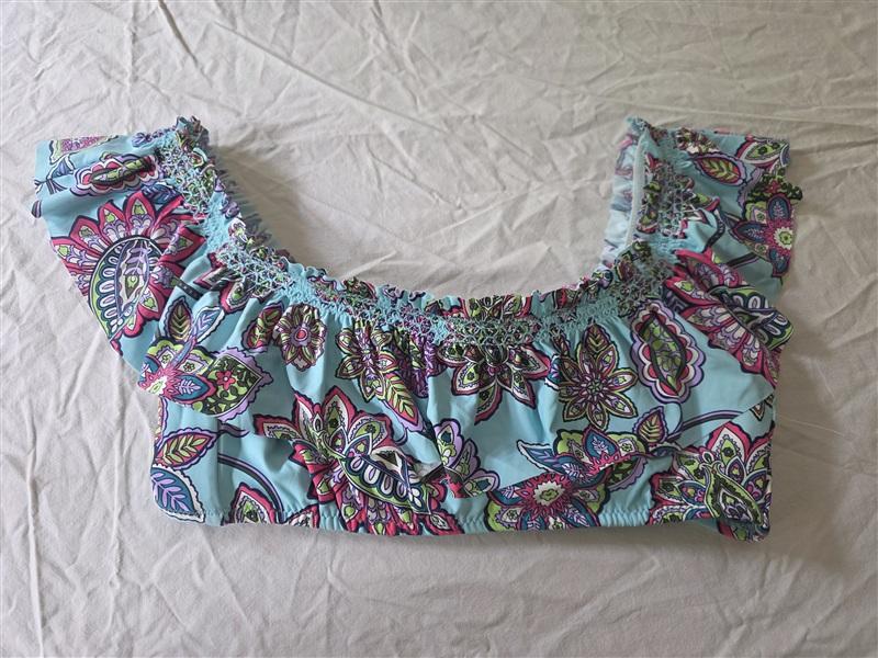 NWOT VERA BRADLEY M Desert Floral Layla Printed Bikini Top 134207