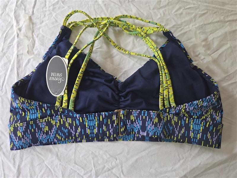NWT Soma XL Porto Tile Strappy Back Bra Top Bikini Swim 134208
