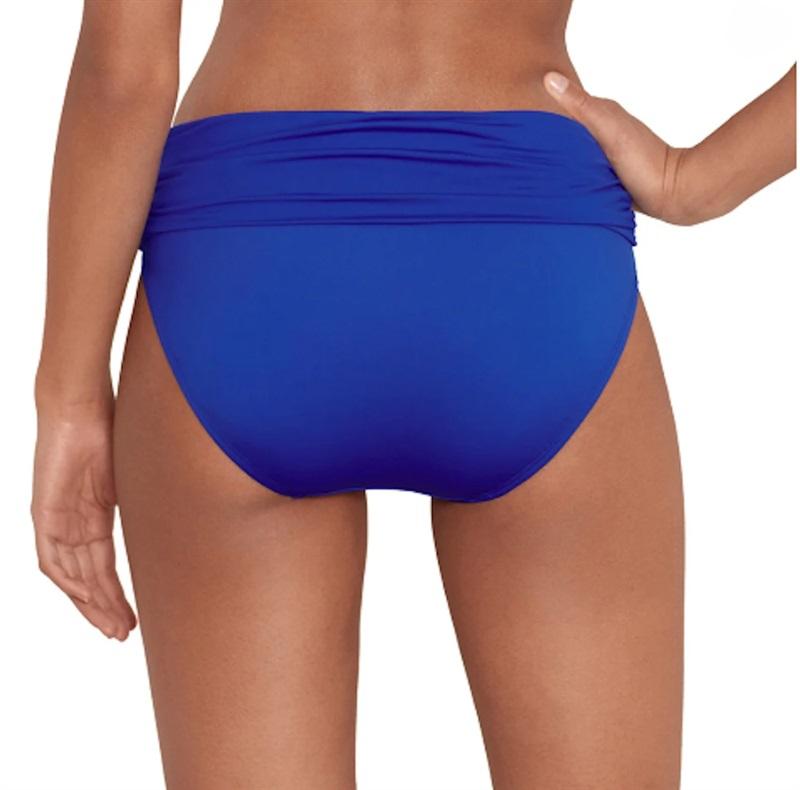 NWOT Ralph Lauren 10 Beach Club Fold-Over Bikini Swim Bottom Blue 134209