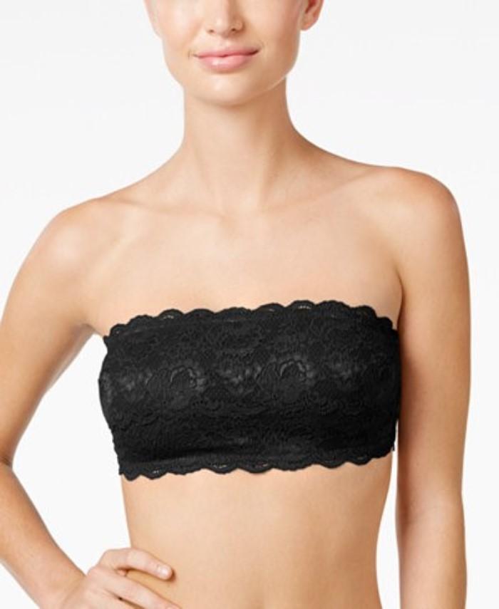 NWT Cosabella L Curvy Never Say Never Flirtie Bandeau Bra NEVER1101 Blue 134213