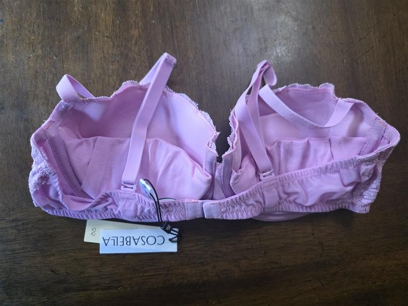 NWT Cosabella 36C Never Say Never Pushie Push Up Bra 1137 Pink 134217