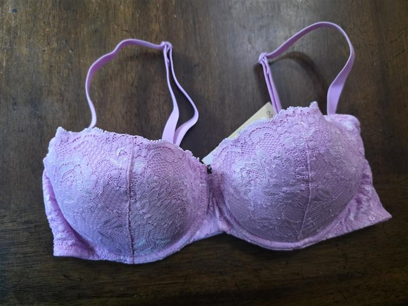 NWT Cosabella 36C Never Say Never Pushie Push Up Bra 1137 Pink 134217