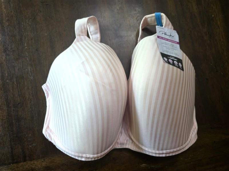 NWT Playtex Perfectly Smooth 38DDD Seamless Full-Figure Bra 4707 PINK 134218