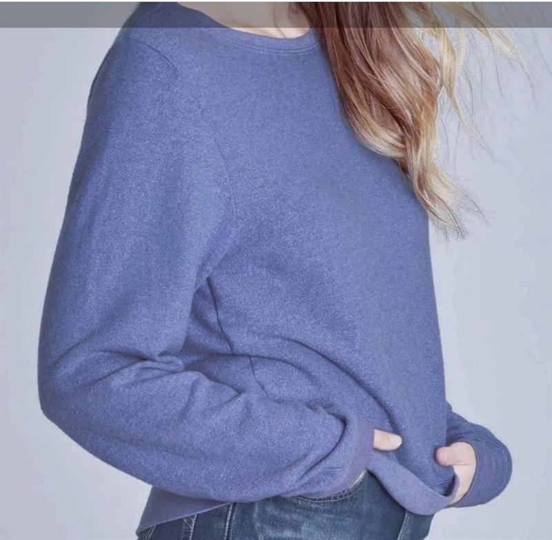 NWOT Wildfox L Purple Baggy Beach Jumper Sweatshirt 134221