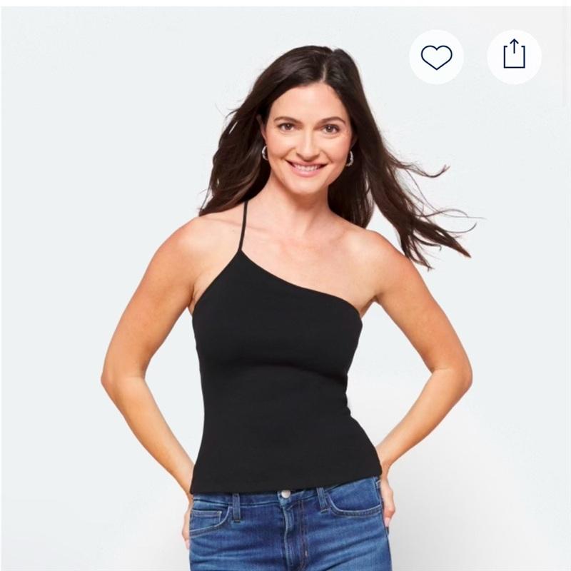 NWOT Modern Citizen XS Tatiana Thin Strap One Shoulder Knit Top 134228