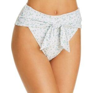 NWT We Wore What M Riviera Baby's Breath Tie Hi Waist Bikini Swim Bottom 134241