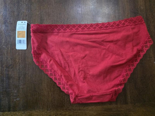 NWPT Natori Small Bliss Girl Brief Panty 156058 Red Samba 134247
