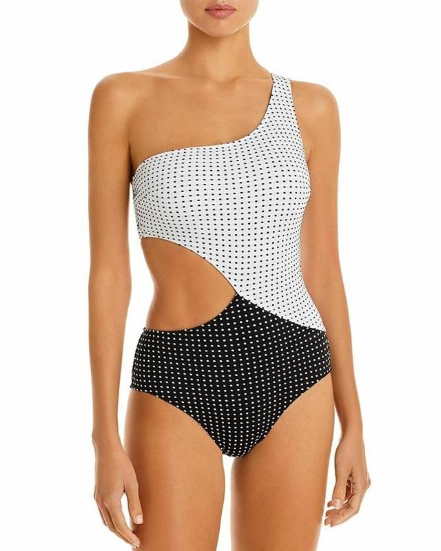 NWT Solid & Striped XL The Claudia Asymmetric One Shoulder Piece Swimsuit 134257