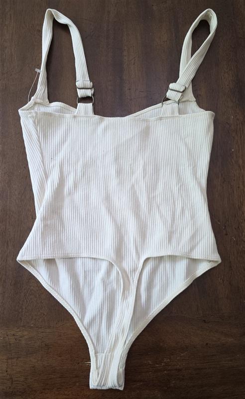 NWT Free People S In The City Underwire Bodysuit Thong Ivory 134264