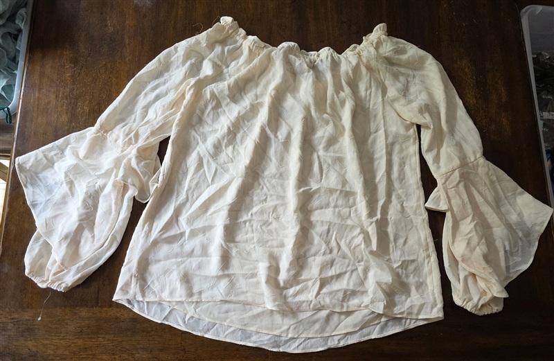 NWT Michael Kors M Ivory Off Shoulder Balloon Sleeve Blouse 134273