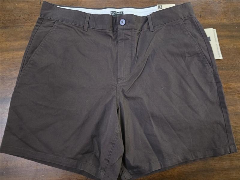 NWT Frank & Oak 38x7 Le Short Brunswick Short Men's Brown 134282