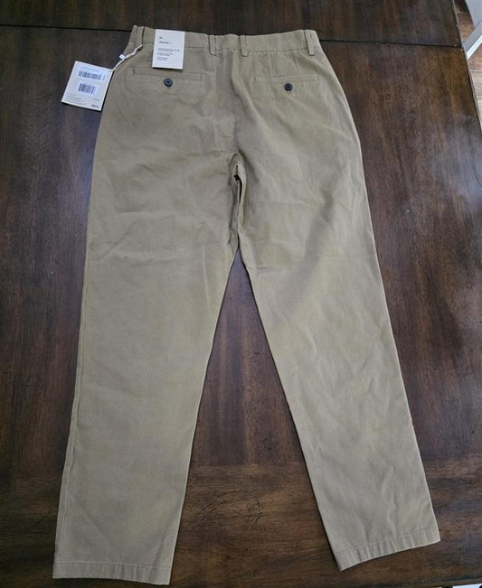 NWT Frank & Oak 31 Jamie Pleated Taper Fit Cropped Chino Pants 134285