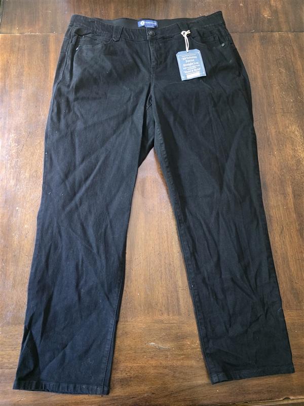 NWT Democracy 20W "AB"Solution Patriot Straight Black Jean 134290