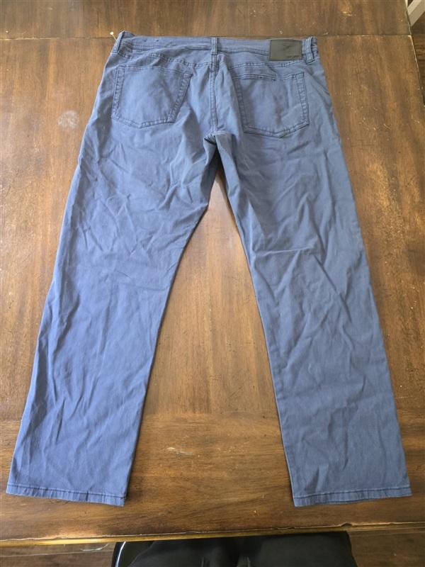 NWOT Liverpool 36X30 REGENT RELAXED STRAIGHT PEACHED TWILL Blue Pants 134292