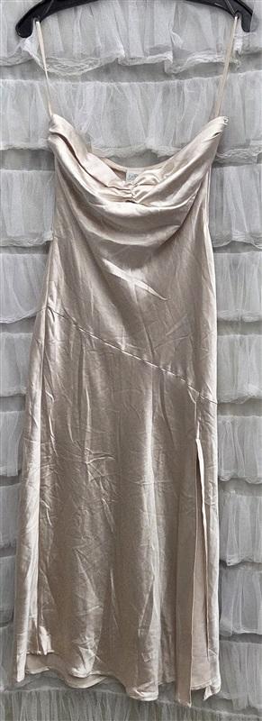 NWTD Selfie Leslie M Kindred Spirit Strapless Midi Dress Champange 134316