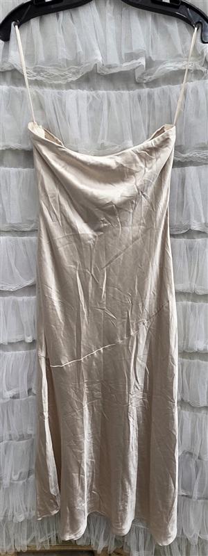NWTD Selfie Leslie M Kindred Spirit Strapless Midi Dress Champange 134316