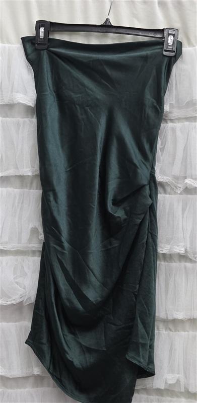 NWTD Selfie Leslie SM Green Halter Drape Mini Dress 134319