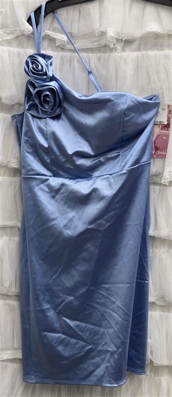 NWT Emerald Sundae L Roses Blue Mini Dress 134320