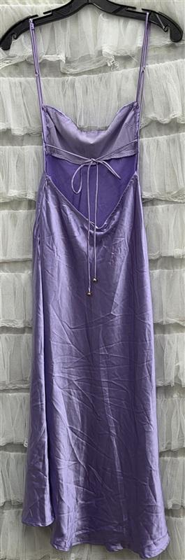 NWT Saints + Secrets XS Dolce Life Low Back Midi Dress Lilac 134323